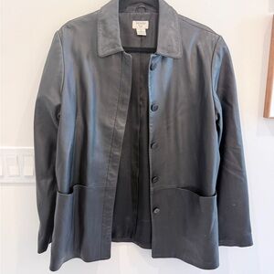 Brooks Women's Charcoal Leather Jacket